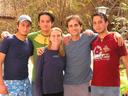 Us with the three brothers Alan, Enrique and Pablo. 